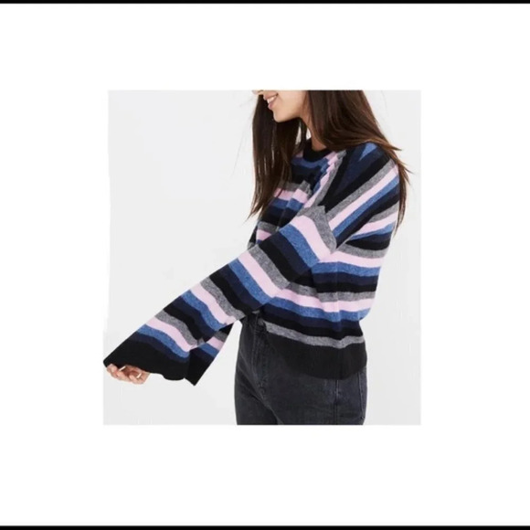 Madewell Cardiff Striped Crewneck Sweater S new - Picture 5 of 9